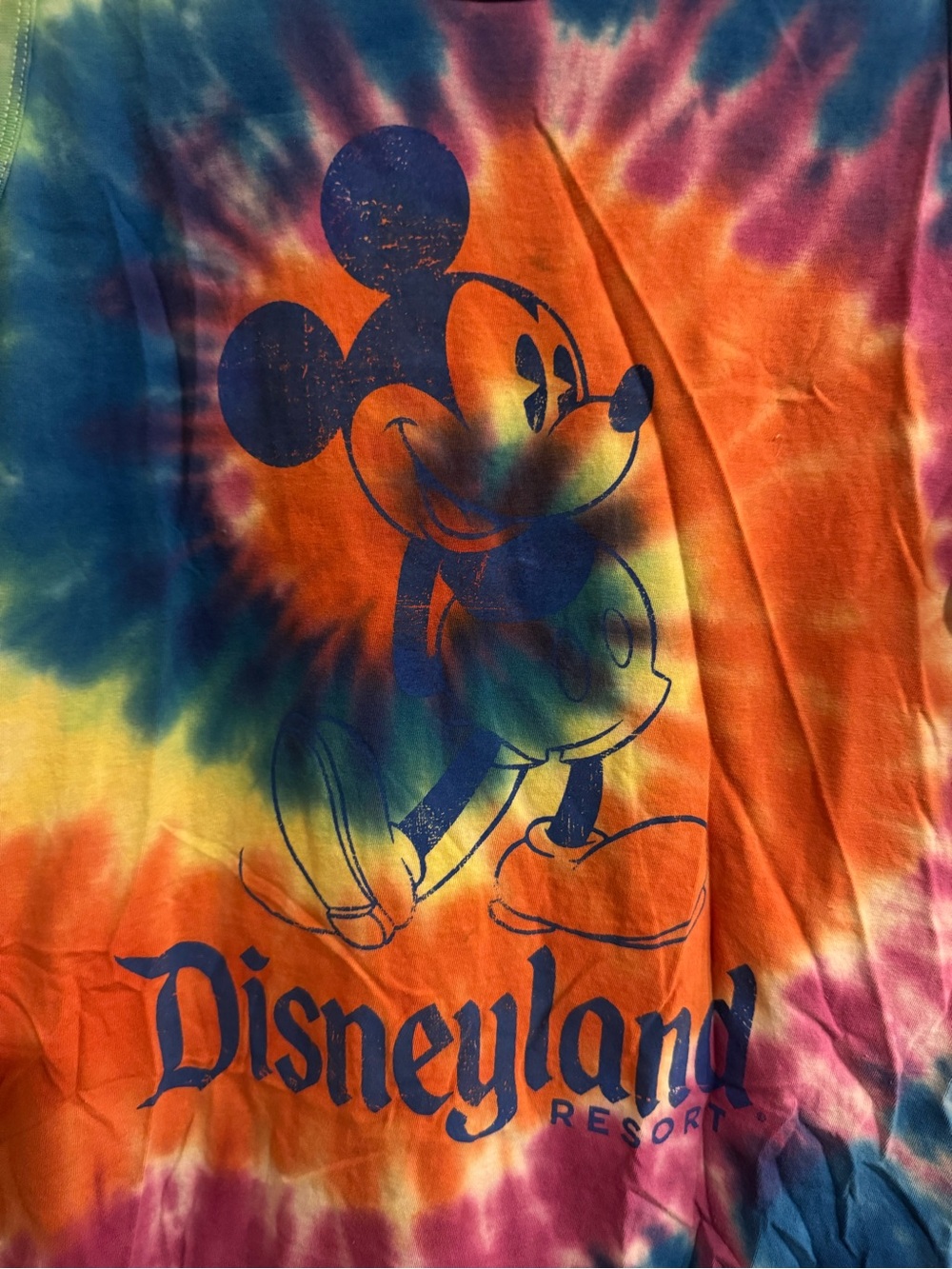 Disney Tie-Dye Mickey Tank Top - Blue, Orange, Purple, Green, Yellow - Picture 2 of 5